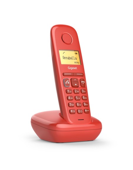 Telefono fijo inalambrico gigaset a270 rojo 80 numeros agenda - 10 tonos