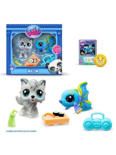 Mascotas little pet shop pack de 2 mascotas - 1 unidad aleatoria