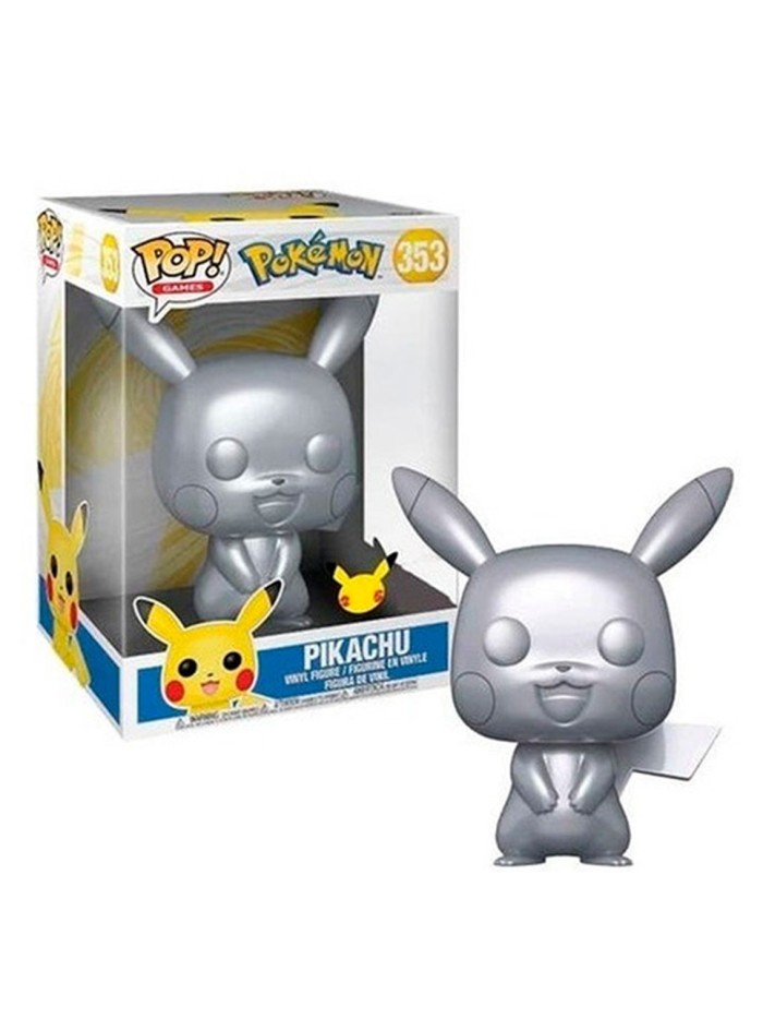 Funko pop jumbo pokemon s6 pikachu plateado efecto metalico 10 pulgadas edicion especial exclusivo 59873 Funko pop jumbo pokemon s6 pikachu plateado efecto metalico 10 pulgadas edicion especial exclusivo 59873