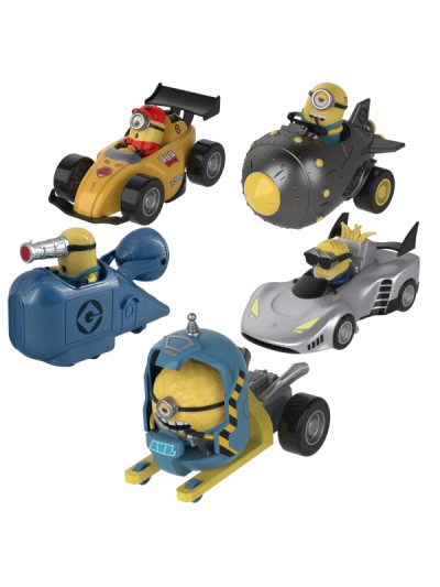 Figura vehículos minions 1 unidad aleatoria