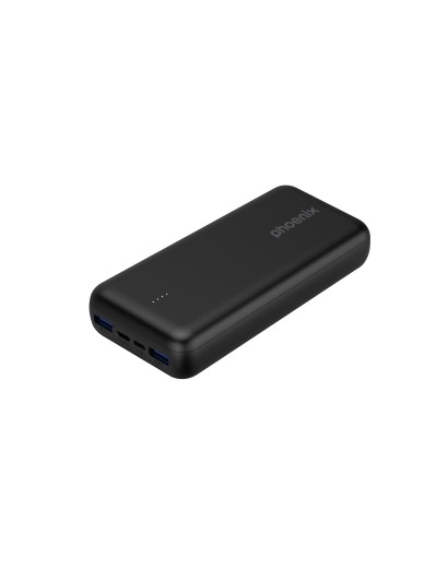 Phoenix powerbank batería externa 20000mah con 2 usb carga rapida y 1 usb tipo c pd