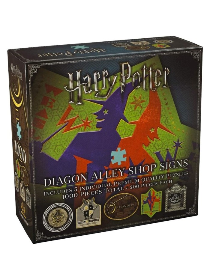 Puzzle the noble collection harry potter callejon diagon simbolos & logos tiendas 1000 piezas Puzzle the noble collection harry potter callejon diagon simbolos & logos tiendas 1000 piezas