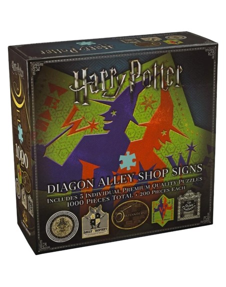 Puzzle the noble collection harry potter callejon diagon simbolos & logos tiendas 1000 piezas