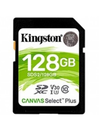Memoria sdxc 128gb kingston canvas select plus uhs - i u3 - cl10 - r: 100mb - s w:85mb - s