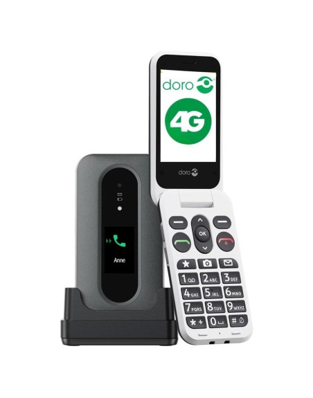 Telefono movil doro leva l30 - 2.8 pulgadas - 4g - grafito - blanco