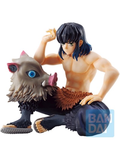 Figura bandai ichibansho demon slayer kimetsu no yaiba inosuke hashibira 10 cm exclusiva