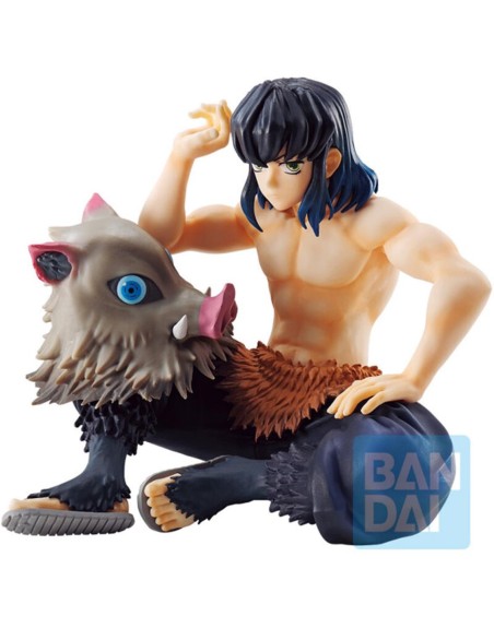 Figura bandai ichibansho demon slayer kimetsu no yaiba inosuke hashibira 10 cm exclusiva
