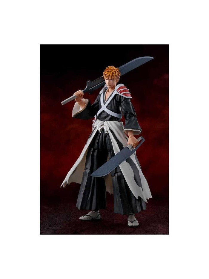 Ichigo kurosaki dual zangetsu ver. fig. 155 cm bleach sh figuarts Ichigo kurosaki dual zangetsu ver. fig. 155 cm bleach sh figuarts