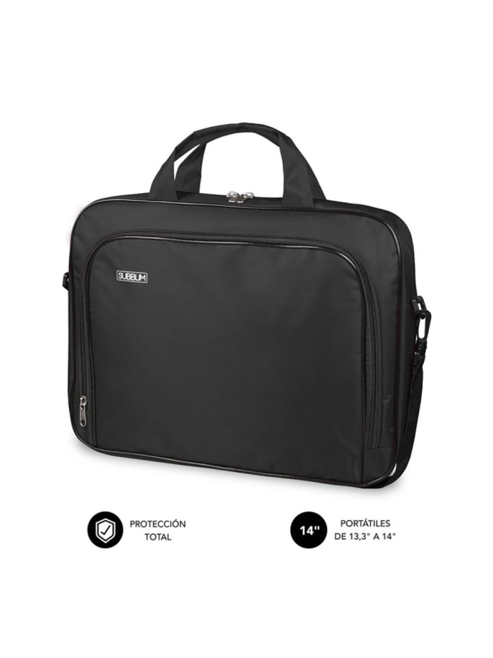 Maletin subblim oxford para portatil 13.3 pulgadas - 14 pulgadas negro Maletin subblim oxford para portatil 13.3 pulgadas - 14 pulgadas negro