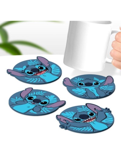 Pack de 4 posavasos disney stitch