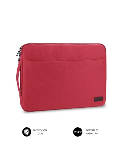 Funda subblim urban laptop sleeve para portatil 15.6 pulgadas rojo