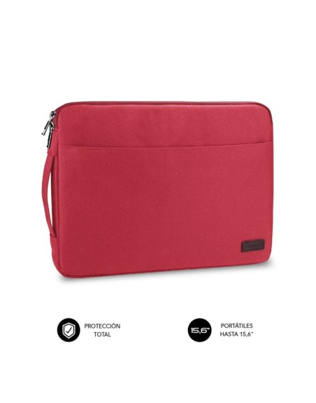 Funda subblim urban laptop sleeve para portatil 15.6 pulgadas rojo