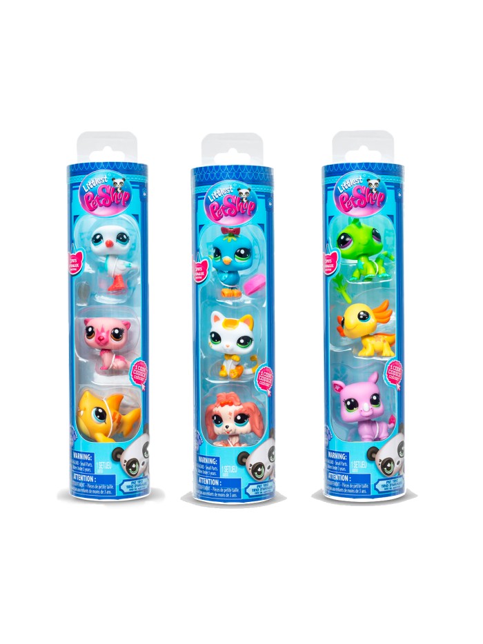 Mascotas little pet shop pack de 3 mascotas - 1 unidad aleatoria Mascotas little pet shop pack de 3 mascotas - 1 unidad aleatoria