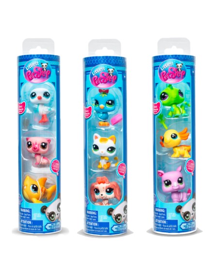 Mascotas little pet shop pack de 3 mascotas - 1 unidad aleatoria