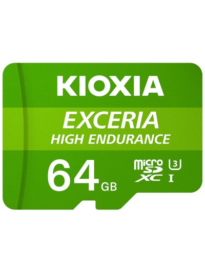 Tarjeta micro sd kioxia 64gb exceria high endurance uhs - i c10 r98 con adaptador