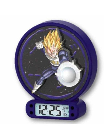 Reloj despertador luz dragon ball z vegeta