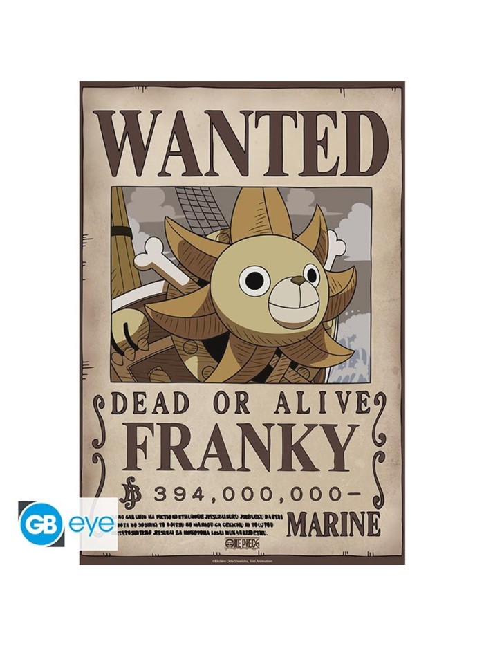 Poster gb eye chibi one piece wanted franky wano Poster gb eye chibi one piece wanted franky wano