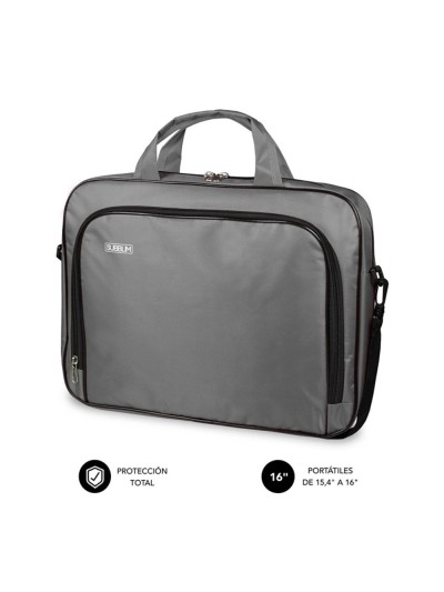 Maletin subblim oxford para portatil 15.4 pulgadas - 16 pulgadas gris