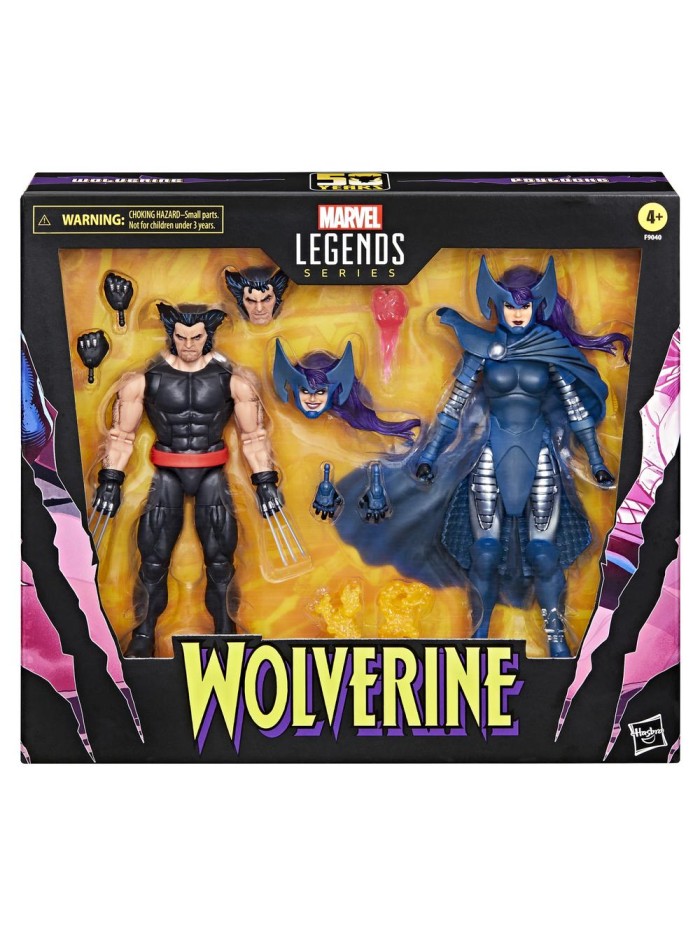Set figuras hasbro marvel legends series wolverine & lady psylocke Set figuras hasbro marvel legends series wolverine & lady psylocke