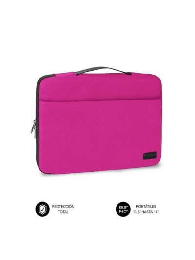 Funda subblim elegant laptop sleeve para portatil 13.3 pulgadas - 14 pulgadas rosa