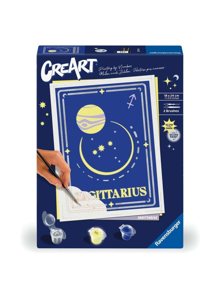 Kit para pintar con números ravensburger creart serie trend d zodiac: sagitario Kit para pintar con números ravensburger creart serie trend d zodiac: sagitario