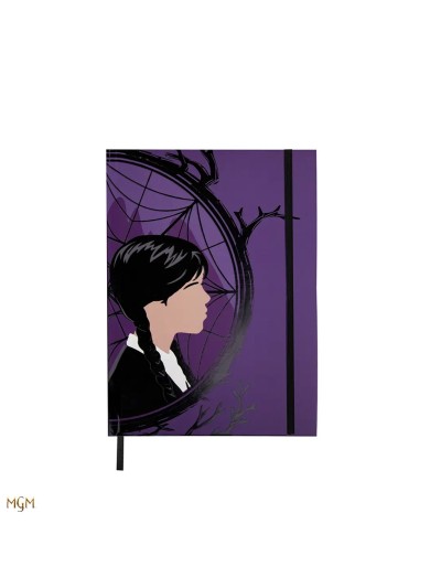 Libreta rigida cinereplicas wednesday addams - miercoles y enid