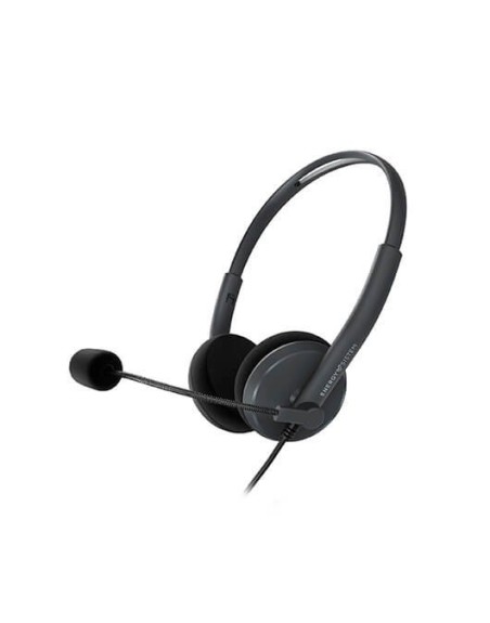 Auriculares micro energy sistem office 2 anthracite supraural - 30mm - cable 150cm - jack 3.5mm - antipop - 20hz