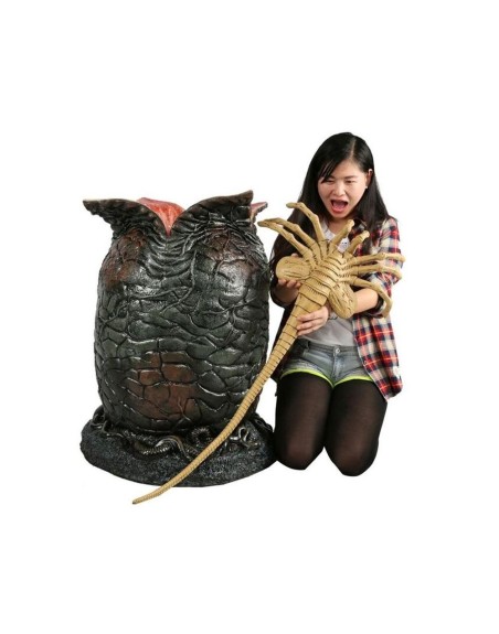 Replica neca alien huevo y facehugger latex y gomaespuma 91 cm life size con luces led alien