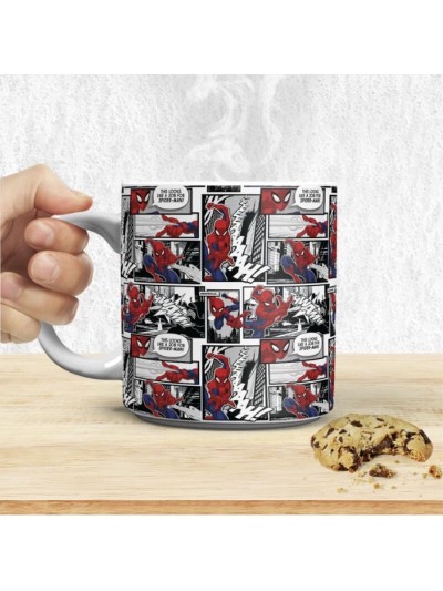 Taza xl paladone spider - man página de comic