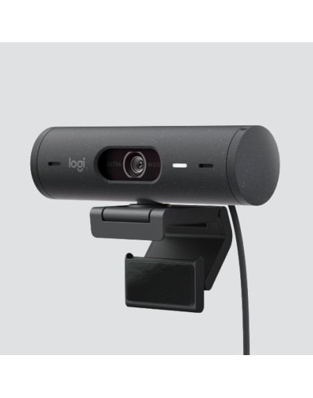 Webcam logitech brio 500 grafito full hd - usb tipo c