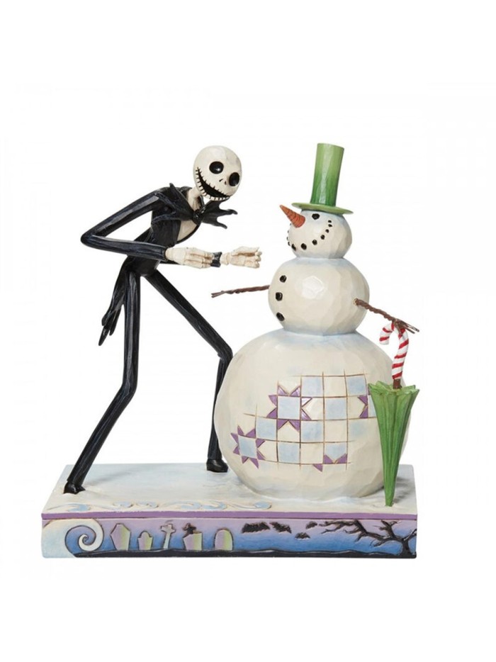 Figura enesco disney pesadilla antes de navidad jack descubriendo muñeco de nieve Figura enesco disney pesadilla antes de navidad jack descubriendo muñeco de nieve