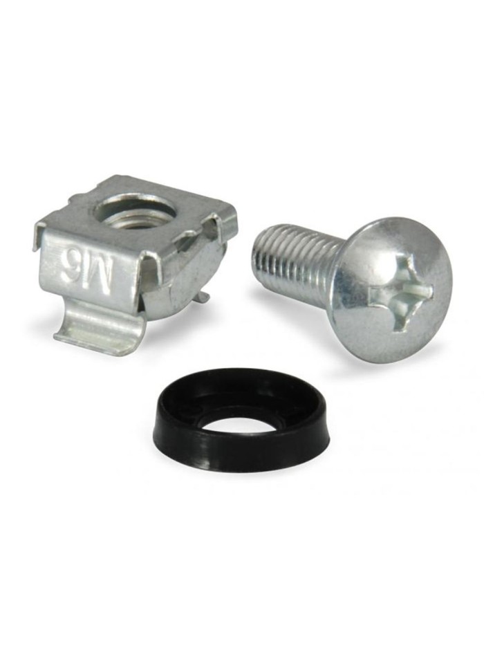 Kit tornilleria m6 equip para armario rack 19 pulgadas 20uds Kit tornilleria m6 equip para armario rack 19 pulgadas 20uds