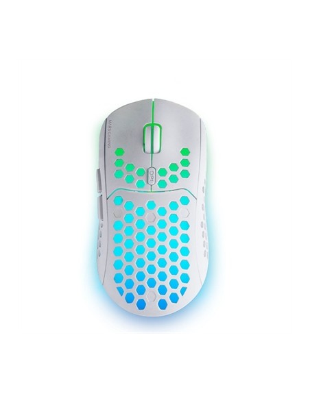 Mouse raton mars gaming mmw3 optico wireless inalambrico 6 botones 3200ppp blanco