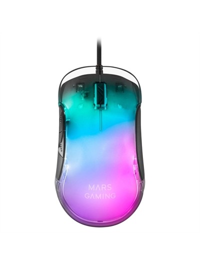 Mouse raton mars gaming mmglow optico usb 7 botones 12800ppp rgb