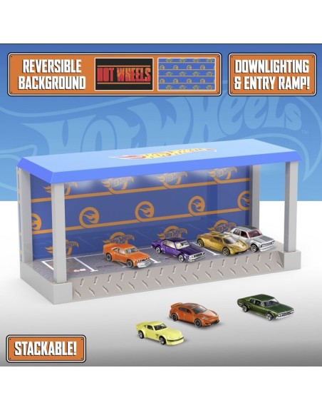 Vitrina expositor con luz paladone hot wheels