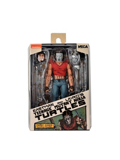 Figura neca tortugas ninja (mirage comics) casey jones camiseta roja
