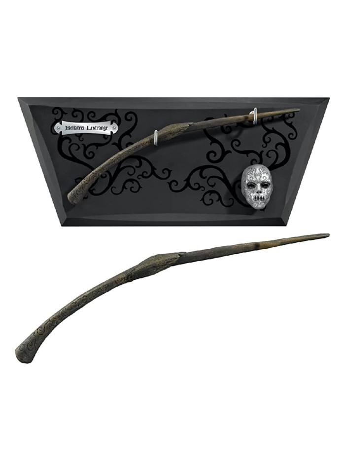 Replica the noble collection harry potter varita en expositor con mascara bellatrix lestrange Replica the noble collection harry potter varita en expositor con mascara bellatrix lestrange