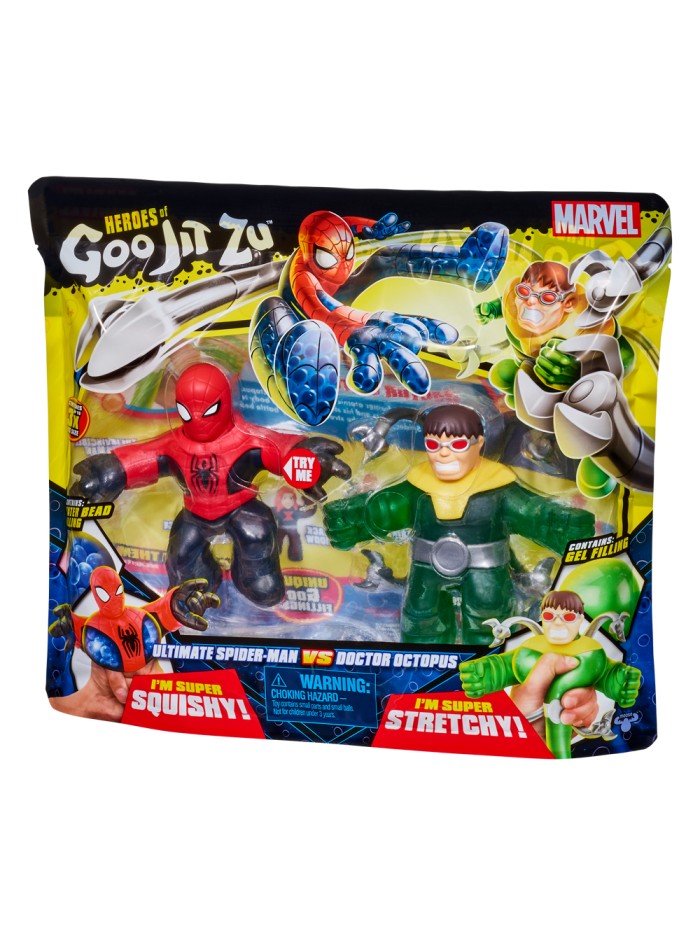 Pack de 2 figuras bandai goo jit zu marvel héroes spiderman vs dr octopus Pack de 2 figuras bandai goo jit zu marvel héroes spiderman vs dr octopus