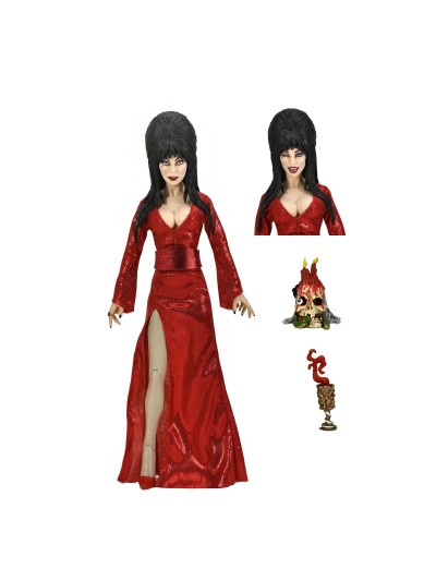 Figura neca elvira red fright and boo version clothed action