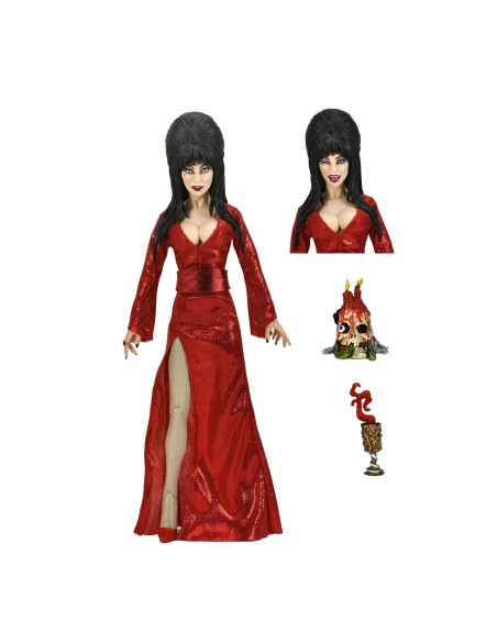 Figura neca elvira red fright and boo version clothed action