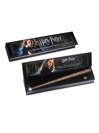 Varita mágica luminosa the noble collection harry potter hermione granger