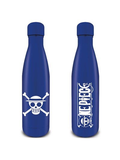 Botella metálica pyramid one piece sombrero de paja