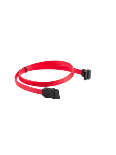 Cable sata iii lanberg 6gb - s hembra hembra angulo 0.5m rojo