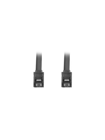 Cable sata iii lanberg 6gb - s hembra hembra clip metal 30cm negro
