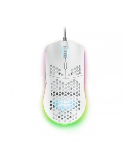 Mouse raton mars gaming mmax optico usb 7 botones 12400ppp blanco