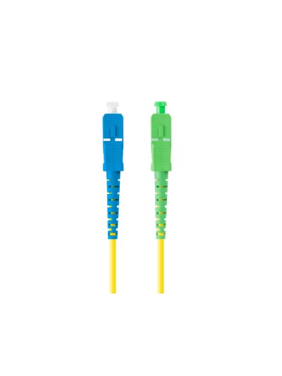Latiguillo fibra optica sc - apc a sc - upc lanberg 3m mono simplex g657a1 lszh amarillo