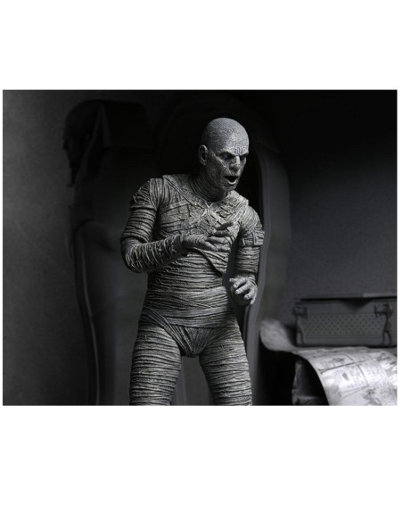 Figura neca ultimate mummy (black &white) 18 cm universal monsters scale action figure