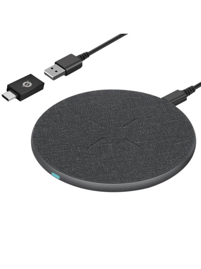 Cargador inalambrico carga rapida conceptronic gorgon03g qi usb tipo c - 15w - aluminio Cargador inalambrico carga rapida conceptronic gorgon03g qi usb tipo c - 15w - aluminio