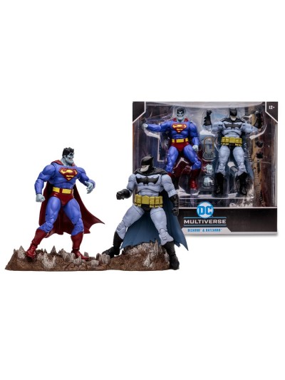 Pack de 2 figuras mcfarlane dc multiverse bizarro & batzarro