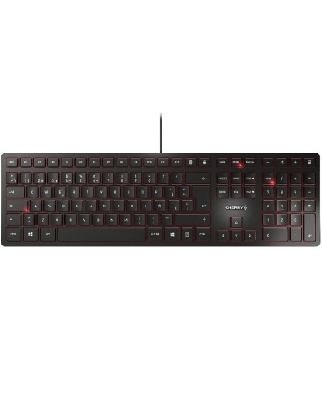 Teclado cherry kc 6000 slim ultraplano negro